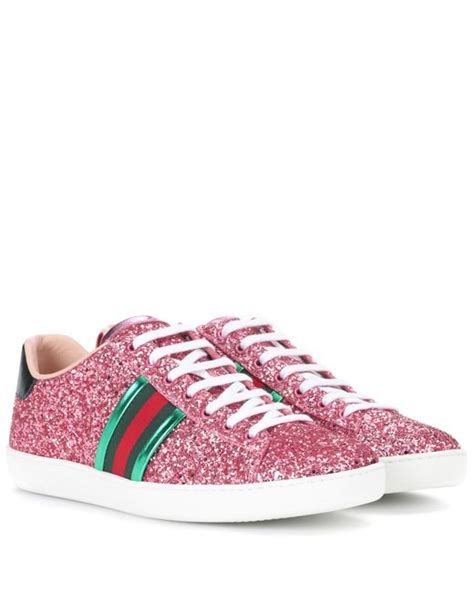 cheap pink gucci sneakers|gucci glitter sneakers cheap.